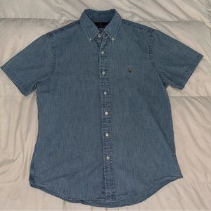 Short Sleeve Chambray Shirt
